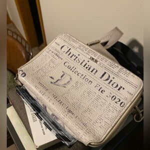 Dior Newspaper Print Bag